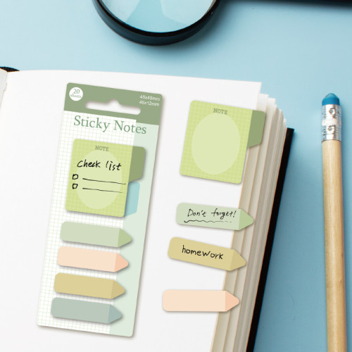 Index Set, Sticky index label stickers, page tags, notebook labels, notebook colored sticky labels, office sticky notes