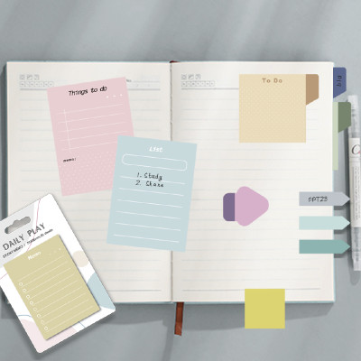 Index Set, Sticky index label stickers, page tags, notebook labels, notebook colored sticky labels, office sticky notes