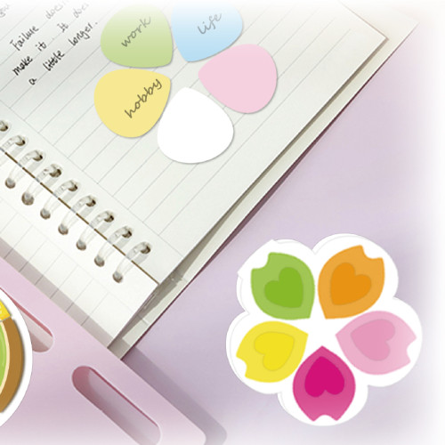 mini eye shadow palette sticky notes N-time stickers pastel color sticky notes boxed marking key points office study reminder message