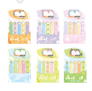 Merry Sticky Notes，Cartoon Animal lying Small strip，Student Classification，Handheld materials