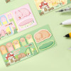 Merry Sticky Notes，Cartoon Animal lie Sticky Notes，Student Classification，Handheld materials