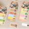 Merry Sticky Notes，Cartoon animal sticky notes，Student Classification，Handheld materials，