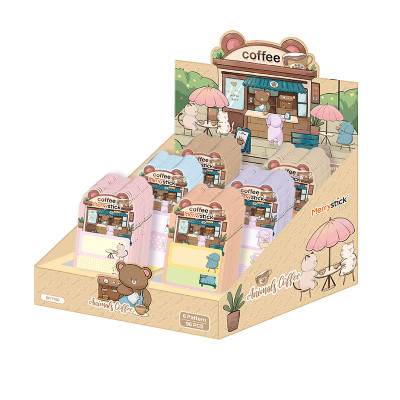 Merry Sticky Notes，Cartoon animal sticky notes，Student Classification，Handheld materials，