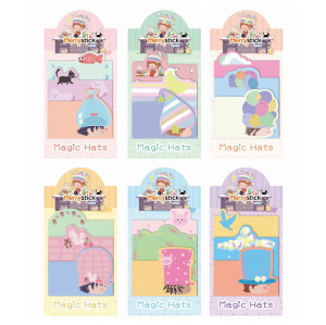 Merry Sticky Notes，Cartoon Sticky Notes，page tags, Student Classification，Handheld materials，Vertical stacking style