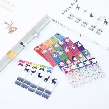 PET Sticky Notes | Cartoon PET Sticky Notes | stripsIndex bar  | Student Classification