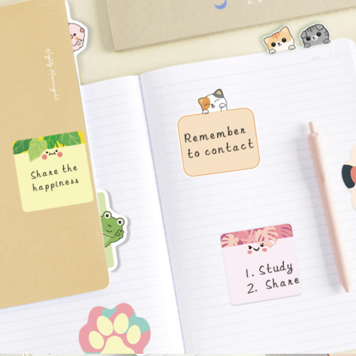 Sticky Notes,Cartoon Sticky Notes, page tags, Student sticky notes,cute notes