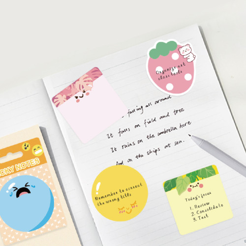 Sticky Notes,Cartoon Sticky Notes, page tags, Student sticky notes,cute notes