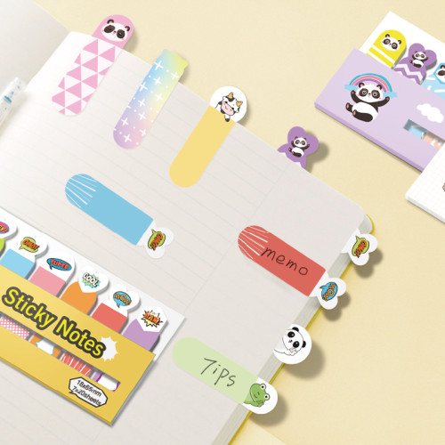 Small strip sticky notes，Index Bar，Cartoon Sticky Notes，page tags, Student sticky notes,