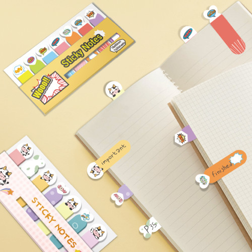 Small strip sticky notes，Index Bar，Cartoon Sticky Notes，page tags, Student sticky notes,