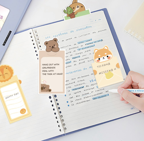Envelope notes ,Cartoon Sticky Notes, Folding envelope style, Cartoon Cute envelope notes
