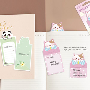Envelope notes ,Cartoon Sticky Notes, Folding envelope style, Cartoon Cute envelope notes