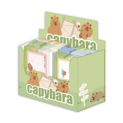 Capybara Sticky Notes，Cartoon Sticky Notes，Vertical envelope, page tags, Student sticky notes