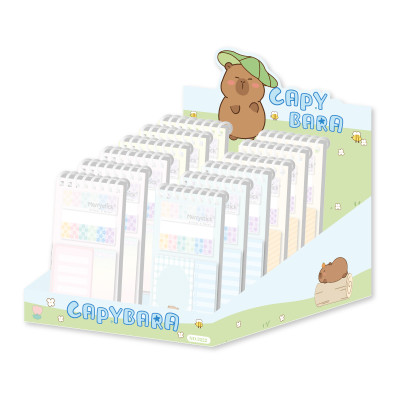 Creative Capybara sticky note combination Spiral Bound Notebook, portable notebook