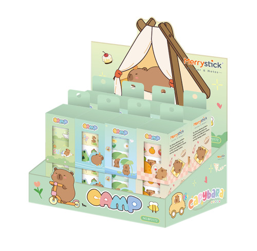 cartoon capybara tape, colored decorative paper tape, student tape, decorative tape, paper tape set