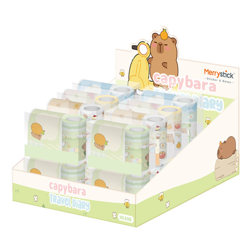 cartoon capybara tape, colored decorative paper tape, student tape, decorative tape, paper tape set