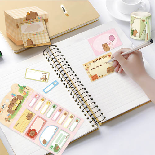 Take out self-adhesive stickers, capybara  stickers, category label stickers, hand account material stickers