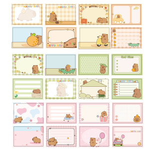 Take out self-adhesive stickers, capybara  stickers, category label stickers, hand account material stickers
