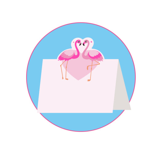 Flamingo Memo Notes and Stickers, Student  Hand note, Vertical Folding Sticky Notes, Free stickers