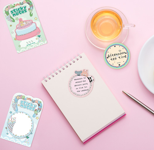 fancin Sticky Notes，Cartoon Sticky Notes，page tags, Student sticky notes, birthday dessert sticky notes