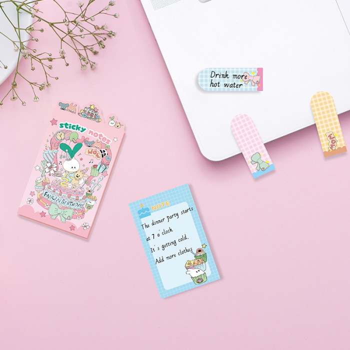 fancin Sticky Notes，Cartoon Sticky Notes，page tags, Student sticky notes, Birthday sticky notes
