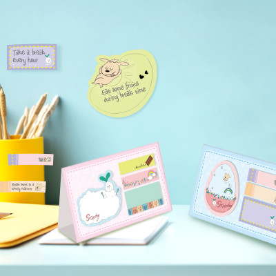 fancin Sticky Notes，Cartoon Sticky Notes，page tags, Student sticky notes，Vertical envelope, Dessert sticky notes