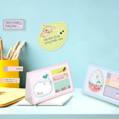 fancin Sticky Notes，Cartoon Sticky Notes，page tags, Student sticky notes，Vertical envelope, Dessert sticky notes