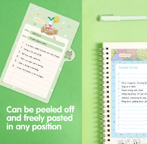 fancin Sticky Notes，Cartoon Sticky Notes，page tags, Student sticky notes