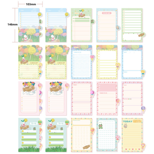 fancin Sticky Notes，Cartoon Sticky Notes，page tags, Student sticky notes