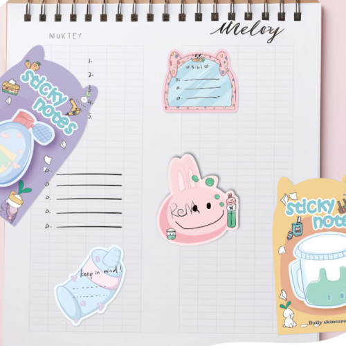 fancin Sticky Notes，Cartoon Sticky Notes，page tags, Student sticky notes