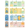 fancin Sticky Notes，Four fold sticky notes, Cartoon Sticky Notes，page tags, Student sticky notes