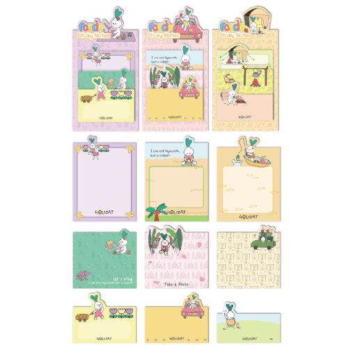 fancin Sticky Notes，Cartoon Sticky Notes，page tags, Student sticky notes