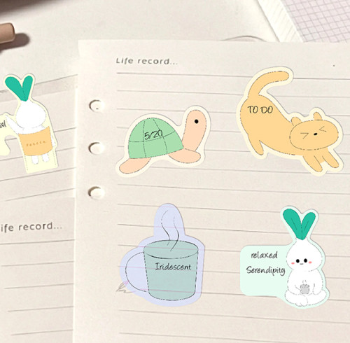 fancin Sticky Notes，Cartoon Sticky Notes，page tags, Student sticky notes