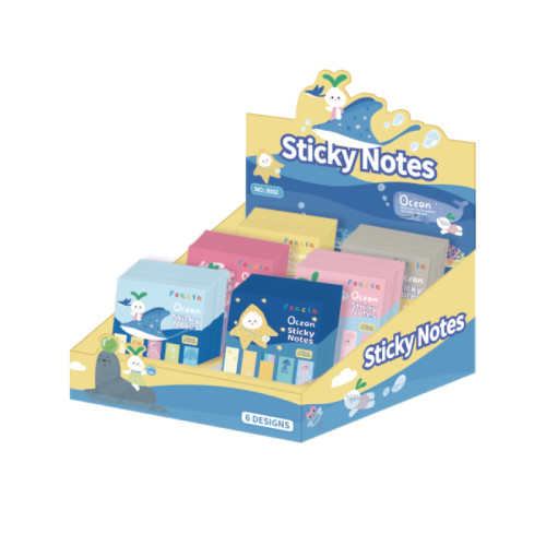 fancin Sticky Notes，ocean sticky notes，Cartoon Sticky Notes，page tags, Student sticky notes, small strip