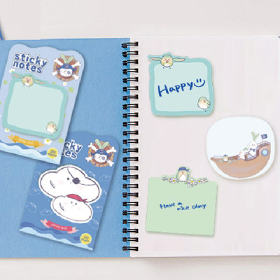 fancin Sticky Notes，Pirate Ship Notes，Cartoon Sticky Notes，page tags, Student sticky notes