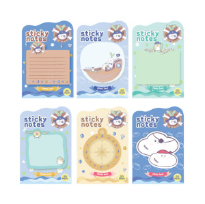 fancin Sticky Notes，Pirate Ship Notes，Cartoon Sticky Notes，page tags, Student sticky notes