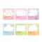Transparent sticky notes shine,Sticky note shine,  Gradient sticky notes, creative note stickers, student marked memos