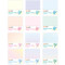 Transparent sticky notes shine, Gradient sticky notes, creative note stickers, student marked memos, student supplies, office supplies