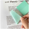 Plastic memo notes, PET writing waterproof color semi transparent sticky note, with emphasis on marking stickers