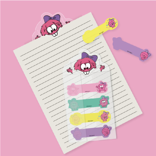 PET Sticky Notes | Cartoon PET Sticky Notes | Imprinted PET Index  | stripsIndex bar  | Student Classification