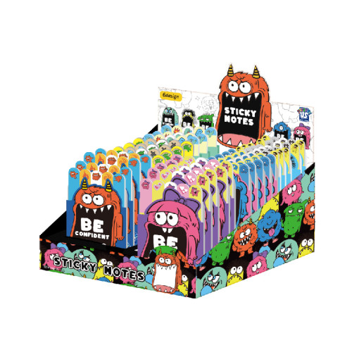 Stick Notes,Monster cartoon fun sticky note, creative paper notebook, Alien sticky notes suitable for learning and office scenarios