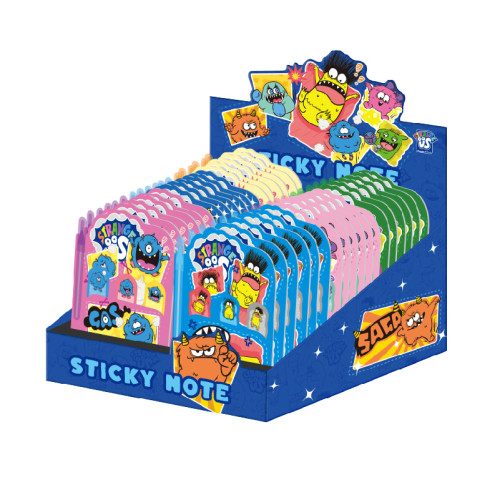 Stick Notes,Monster cartoon fun sticky note, creative paper notebook, Alien sticky notes suitable for learning and office scenarios