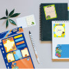 Stick Notes,Monster cartoon fun sticky note, creative paper notebook, Alien sticky notes suitable for learning and office scenarios