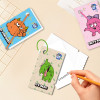 Creative sticky note binding notebook, portable sticky note notebook, PP cover