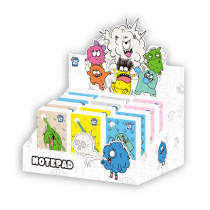 Creative sticky note binding notebook, portable sticky note notebook, PP cover