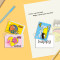 Creative sticky note binding notebook, portable sticky note notebook, PP cover