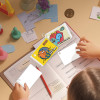 Creative sticky note binding notebook, portable sticky note notebook, PP cover