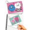 Creative sticky note binding notebook, portable sticky note notebook, PP cover