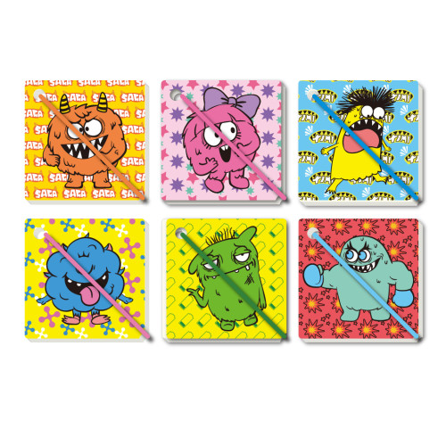 Creative sticky note binding notebook, portable sticky note notebook, PP cover