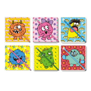 Creative sticky note binding notebook, portable sticky note notebook, PP cover