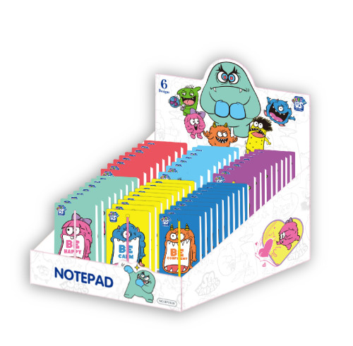 Creative sticky note binding notebook, portable sticky note notebook, PP cover